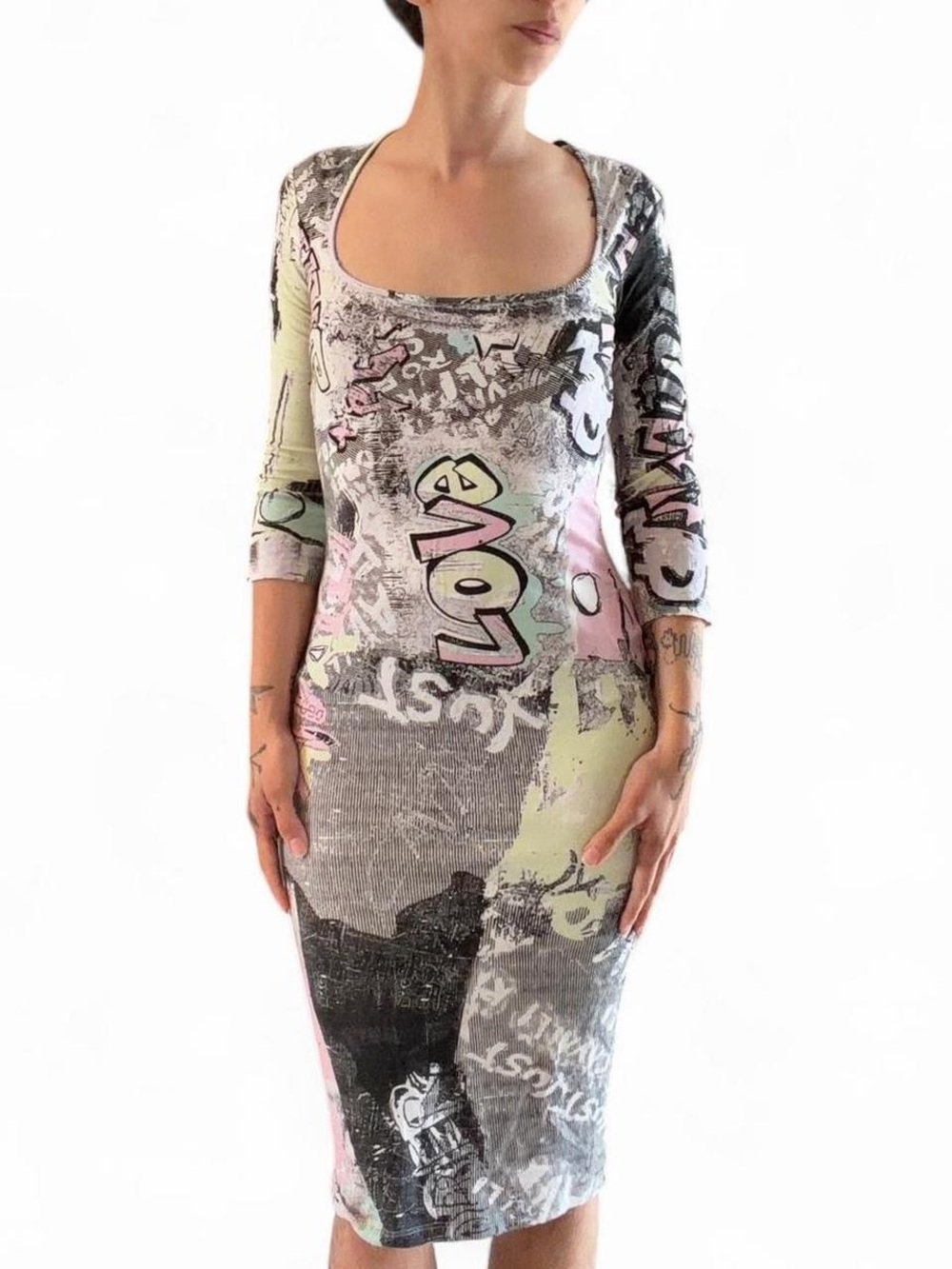 Just Cavalli graffiti dress